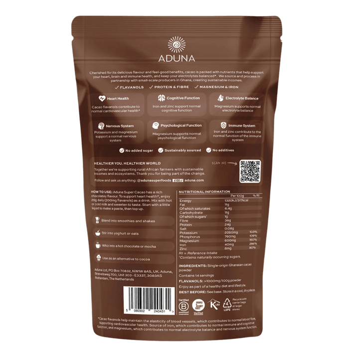 Aduna Super-Cacao Premium Blend Cacao Powder 275g