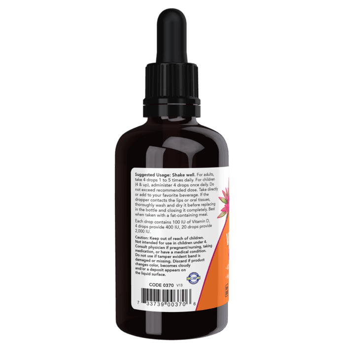 NOW Flytende Vitamin D3 400IU
