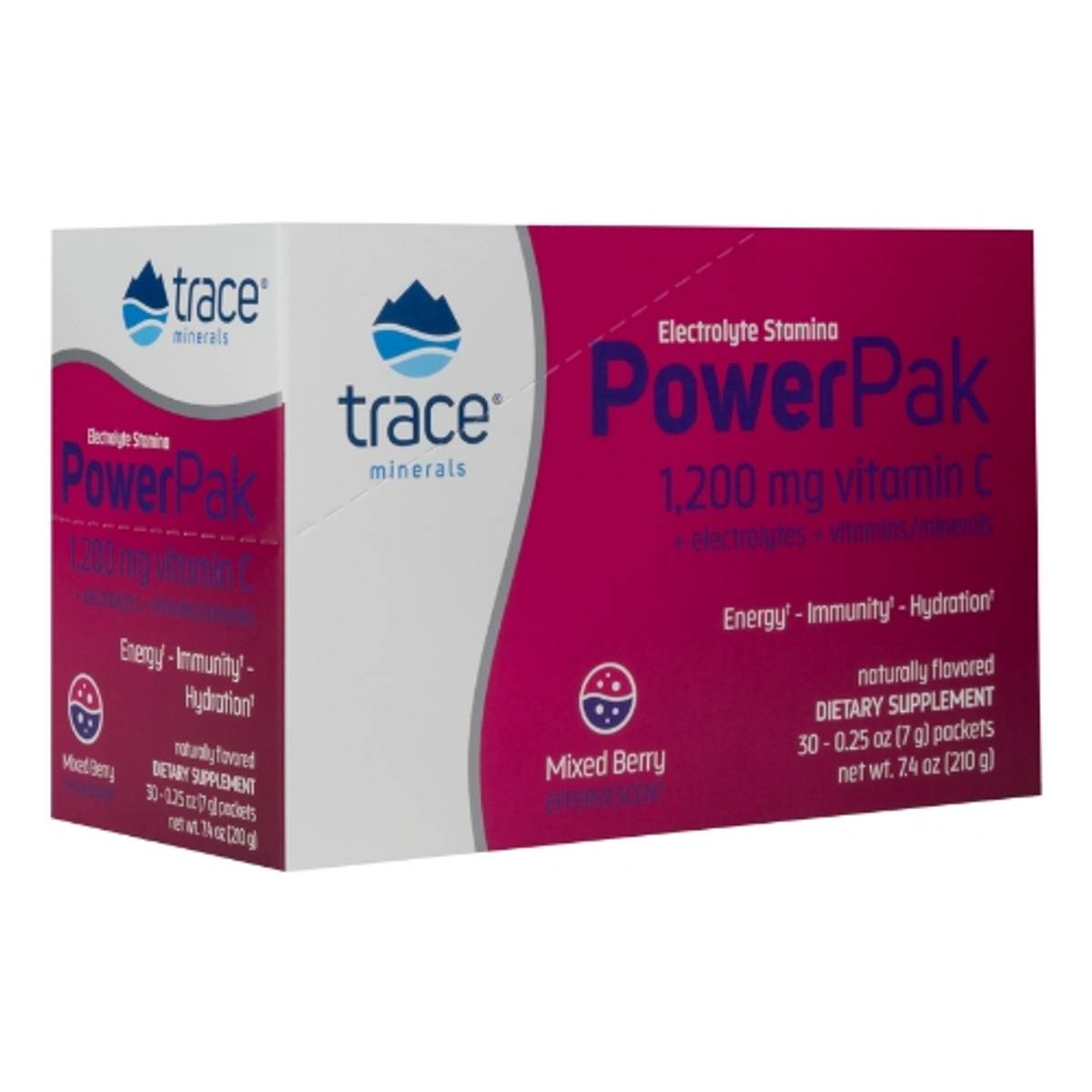 Trace Minerals PowerPak Elektrolyttdrikk Bær