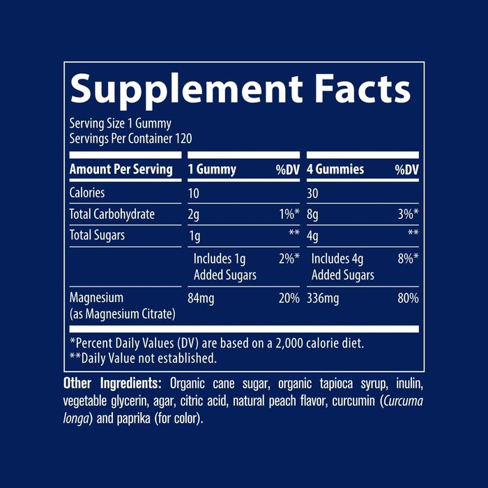 Trace Minerals Magnesium Gummies Fersken