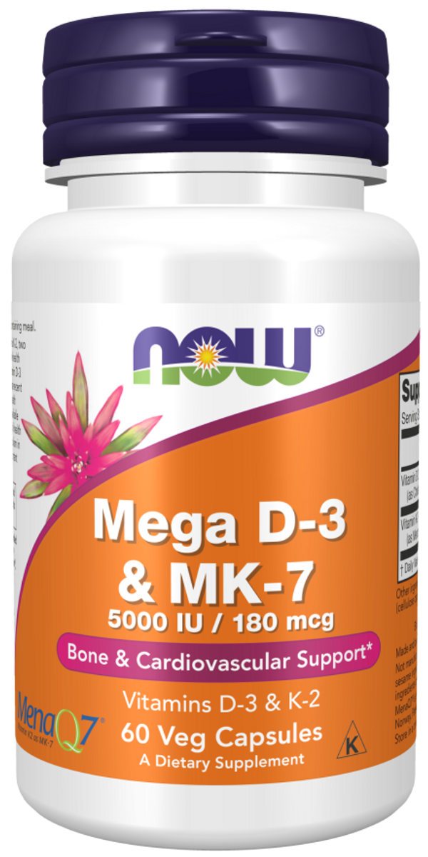 Kjøp kosttilskuddet NOW Mega Vitamin D3 & MK7 kr 449 vitaminX