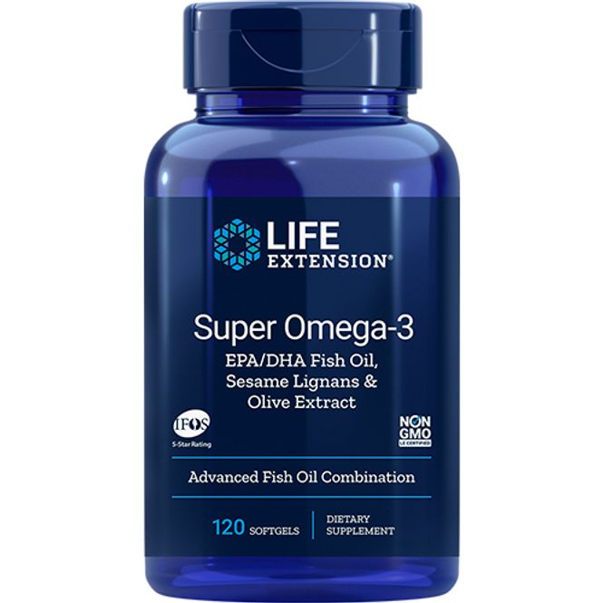 Hovedbilde Life Extension Super Omega-3 EPA/DHA 120 Softgels