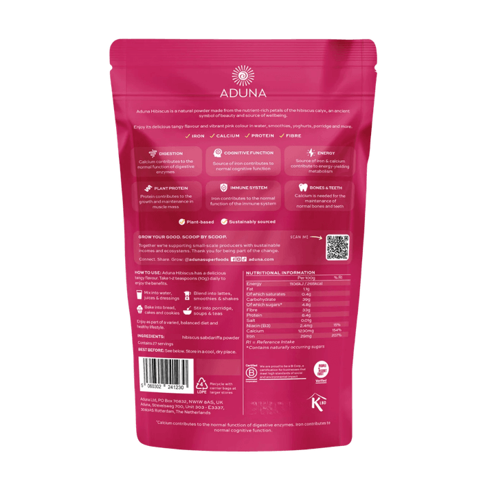 Aduna Hibiscus Superfood Powder 275g