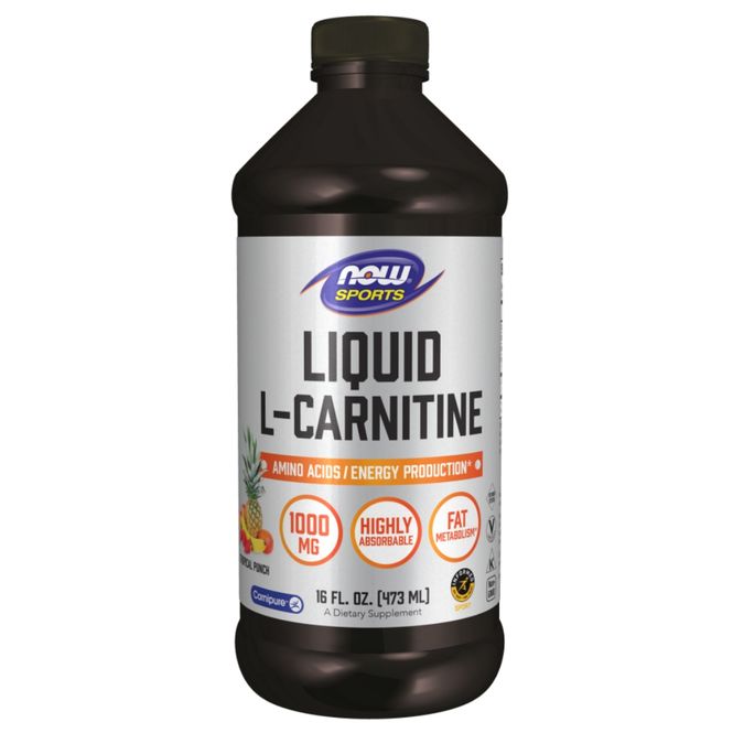 Hovedbilde NOW L-Karnitin Flytende 1000mg - Tropisk punsj
