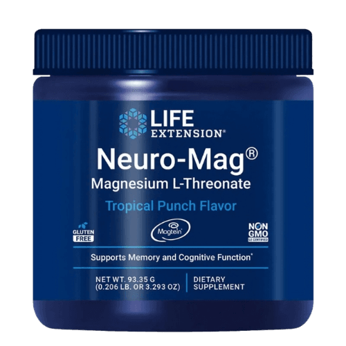 Boks med Life Extension Neuro Mag pulver