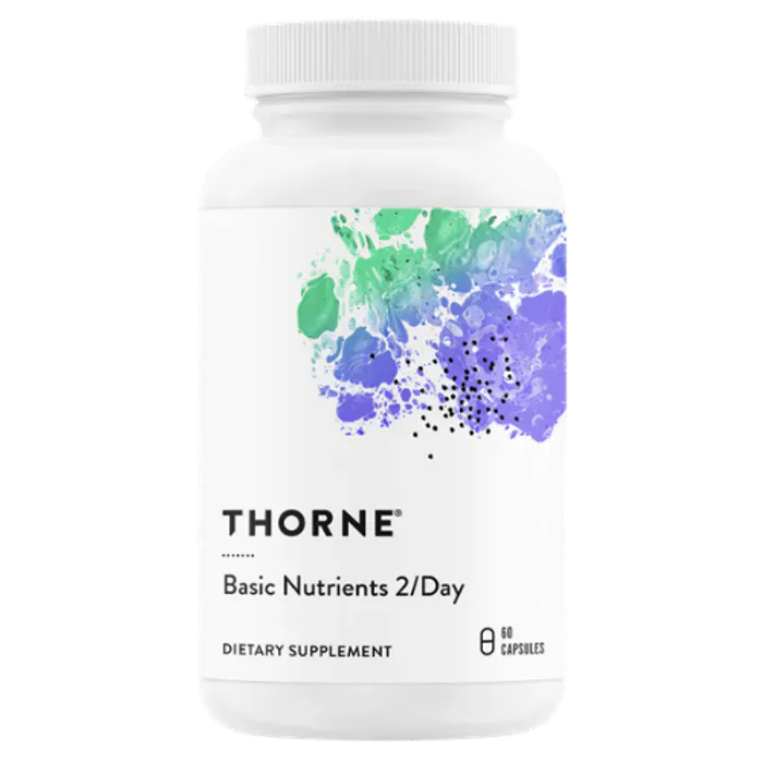 Thorne Basic Nutrition 2/day multivitamin med vitamin D3