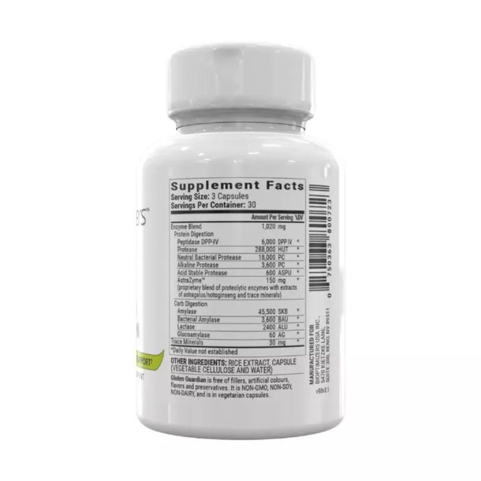 BiOptimizers Gluten Guardian 90 kapsler