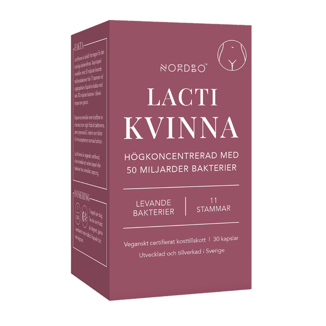 Hovedbilde NORDBO LactiKvinna 30 kapsler